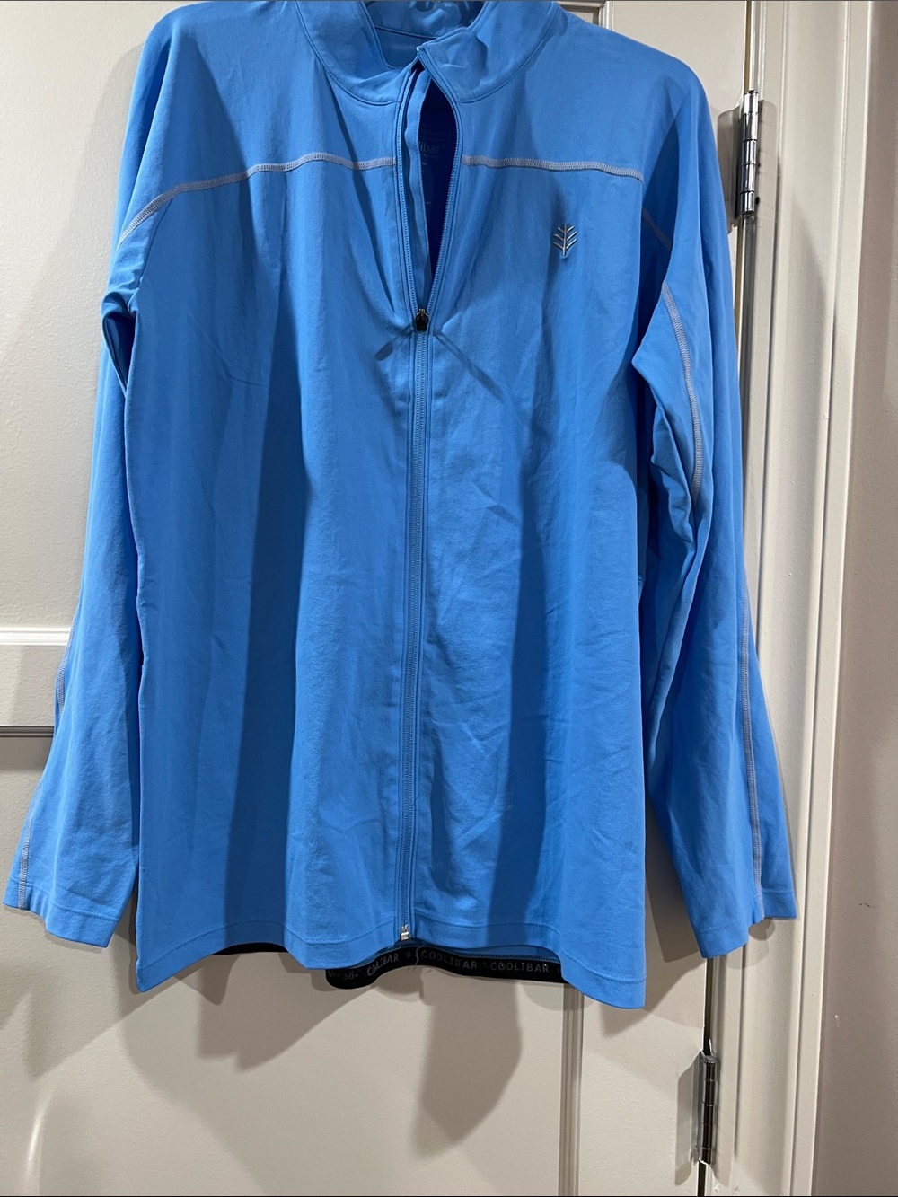 Coolibar Light Blue Men’s Full-Zip Rash Guard